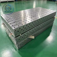Plateforme de soudage modulaire 3D résistante aux chocs, banc de soudage à positionnement flexible pour travaux de soudage de structures en acier de construction