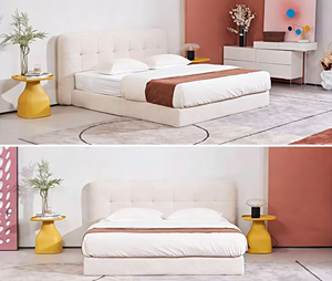 FYZK Matelas en mousse compressé sous vide en tissu moderne, compatible avec les tailles Queen et King, pour lit double sans cadre - Product Image 1