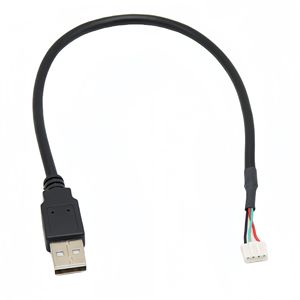 <b>Usb</b> To <b>Usb</b> <b>2.0</b> 4 Pin Connector <b>Cable</b> Motherboard Adapter All Copper Data <b>Cable</b> Black - Product Image 3