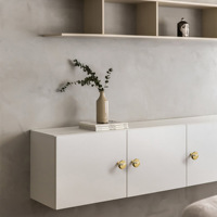 Kenop Bulat Gagang Lemari dari Paduan Seng Abu-abu Mutiara Mewah untuk Kamar Tidur Modern, Lemari Kustom, Pintu & Laci Kabinet
