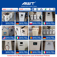 Batterie au lithium EU PL 51.2V 280Ah 20-30KW Lifepo4 Pack, système de stockage d'énergie mural à cycle profond, onduleur CAN Solis