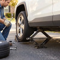 Cric à ciseaux manuel en acier pour voitures, capacité 1,5T, outil de levage rapide avec hauteur maximale de 325 mm