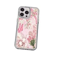 Coques de téléphone portable antichoc transparentes à motif chat scintillant pour iPhone 17 Air 16 Plus Pro Max 15 14 13 12 11 – Housse de protection