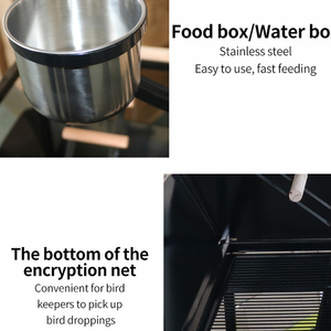 Cage pour animaux de compagnie, nouveau design de haute qualité, facile à nettoyer, cage à oiseaux intérieure et extérieure, support de perroquet confortable, vente en gros - Product Image 4