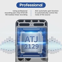 Grabadora de Voz Digital Metálica H91 de 8GB con Batería de Litio Integrada, Compatible con Tarjeta TF Externa, Multi-idioma, WAV, Conector USB, para Reuniones