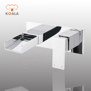 Duitse Kranen Mixer Messing Enkel Handvat Wastafel Waterval Badkuip Kraan Koud Water Muur Gemonteerde Kraan - Product Image 2