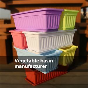Grand Balcon Rectangulaire Bassin À Légumes Creative Résine En Plastique Pot De <span class=keywords><strong>Fleur</strong></span> Ménage Plantation Boîte pour Jardinage Pack - Product Image 5