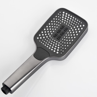 Système de douche thermostatique à effet pluie avec pommeau de douche carré à main pour salle de bain, hôtel, spa, toilettes