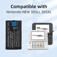 PUJIAMX 3.7V 2500mAh SPR-003 Paket Baterai Li-ion Isi Ulang untuk Konsol Game Nintendo New 3DS XL 3DS LL dengan Alat Obeng