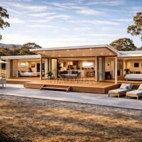 Maison préfabriquée en conteneur, maison extensible, maison modulaire, maison mobile de luxe pour petite habitation, bureau d'urgence