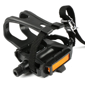 Pédale de vélo universelle Charming Colt avec sangle de pédale et sangle de sécurité, accessoires en nylon noir pour VTT - Product Image 5