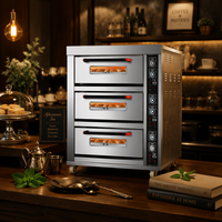 Four commercial à minuterie numérique, facile à utiliser, en acier inoxydable, à convection, pour boulangerie et restauration