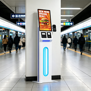 New Arrival Self Order Touch Screen Display With Pos Payment <b>Printer</b> <b>Scanner</b> Machine Ordering Kiosks Stand Kiosque De Commande - Product Image 1