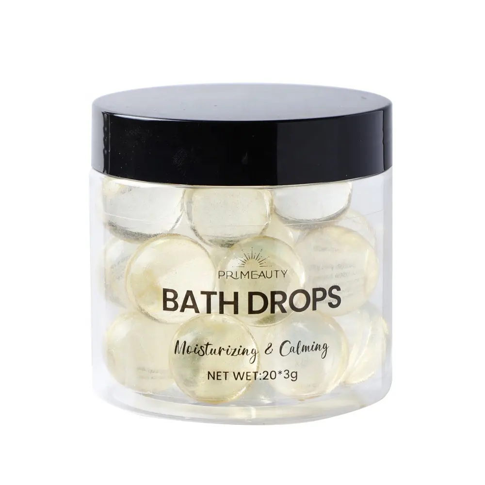 wholesale private label colorful spa body care moisturizing round aromatic capsule essential oil bath pearls bulk bath beads