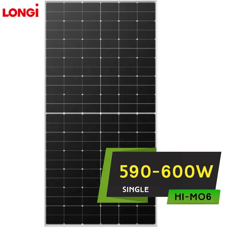 Longi painel barato solar 585W 590W 595W 600W 5000 watt perovskite painel solar em estoque