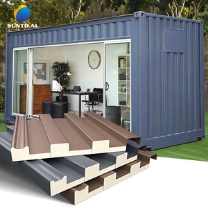 Sunto PU cách nhiệt nhôm gạch bánh <span class=keywords><strong>sandwich</strong></span> Bảng điều khiển phòng cháy chữa cháy cho container nhà <span class=keywords><strong>prefab</strong></span> container sunroom - Product Image 1