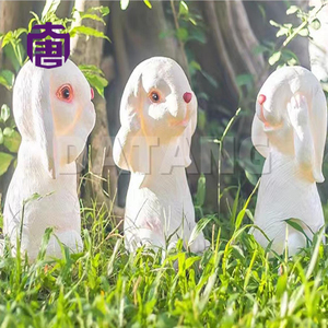 Custom Ip65 Waterproof Led <b>Rabbit</b> <b>Light</b> Transparent Resin Design For Lawn Wedding Park & New Year's Day Events - Product Image 4