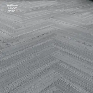 4mm 5mm 8mm vinilo clic Chevron Fishbone parquet SPC suelo espiga