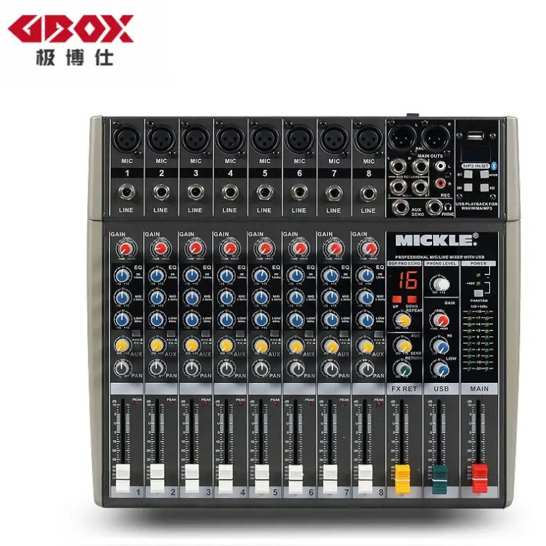 New Design 12 Channel Audio Mixer With Great Price