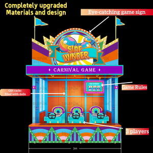 CE Tolefun Panneau lumineux néon facile à installer, durable et éclatant, pour jeux de compétences de carnaval Sidewinder et <span class=keywords><strong>Crazy</strong></span> <span class=keywords><strong>Driver</strong></span>, idéal pour les jeux de pub - Product Image 3