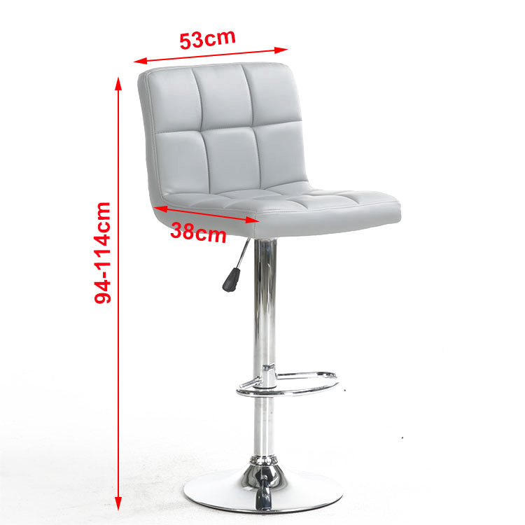 ANJI YIBO оптовая продажа кожаный современный высокий стул промышленная мебель кухня барный стул с спинкой