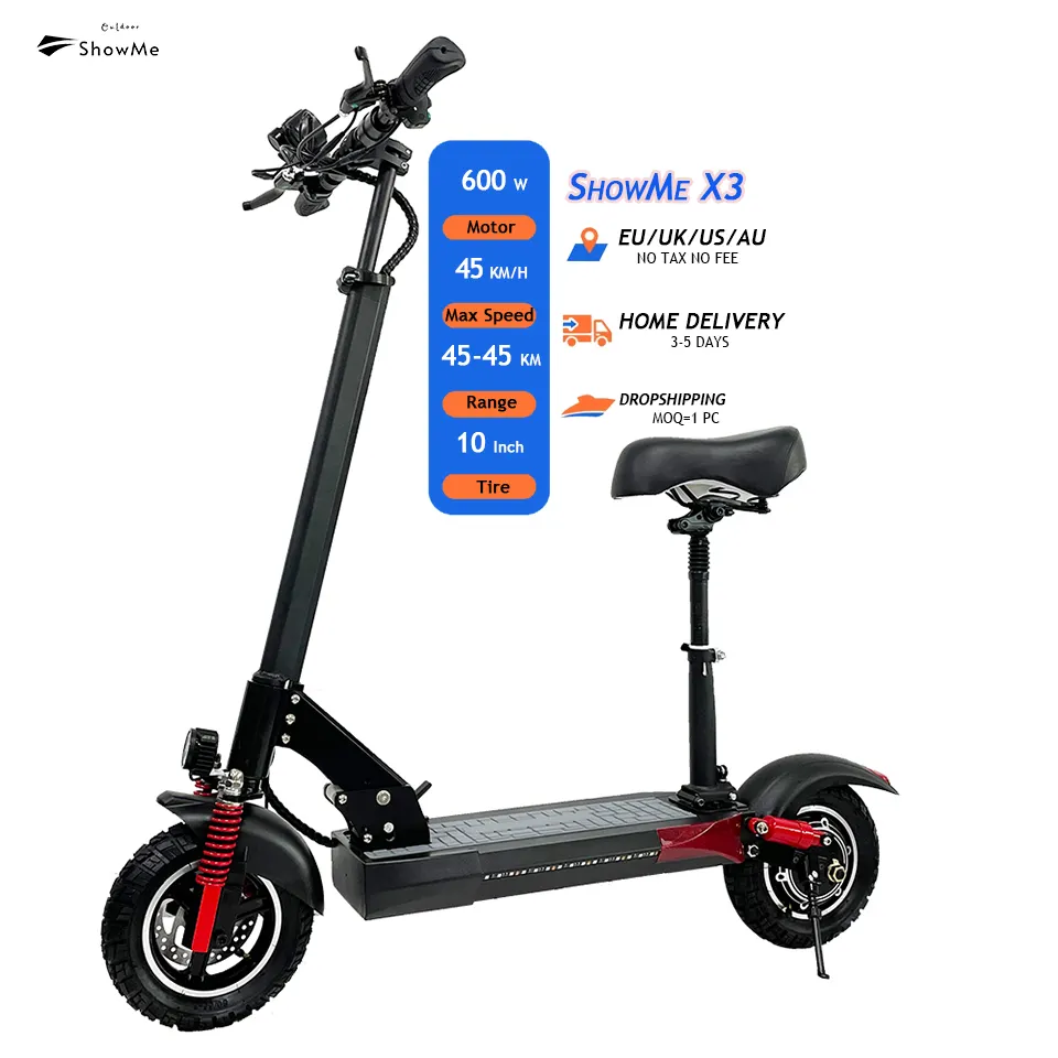 ShowMe 48V 500W海外EU USA UK Warehouse 2023新製品ドロップシッピング2輪大人用電動スクーター