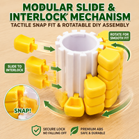 Mainan Puzzle Jagung 3D, Teka-teki Otak Luban Lock, Blok Jigsaw DIY yang Dapat Dirangkai, Fidget Block untuk Anak-anak dan Dewasa, Latihan Berpikir STEM