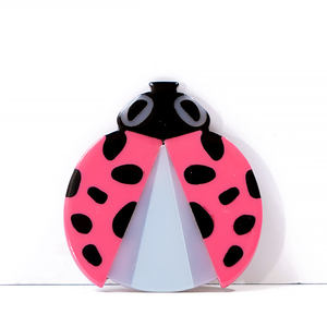 YIYI yaratıcı sevimli karikatür uğur böceği tokalar patlama firkete çocuklar için canlı böcek tasarım saç pimleri patlama firkete - Product Image 6