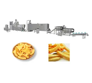Commercial Fully Automatic Puffed Corn Snacks Food Making Machine Puff Snack Food Processing