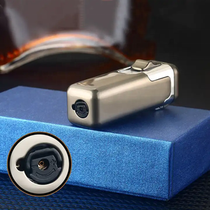 Strong Firepower Jet 4 Flame Windproof <b>Torch</b> Cigar Cigarette Lighter Refillable Butane Gas Lighter Custom logo - Product Image 6