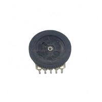 Potentiomètre à molette A103 10K Ohm 5 broches, contrôle de volume audio stéréo, interrupteur à engrenages pour radio MP3 MP4