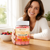 Gummies de Vitamines Naturelles à Haute Concentration de Calcium, Magnésium et Zinc pour Adolescents - Fabrication sous Contrat par le Fabricant, Marque Blanche