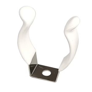 <span class=keywords><strong>Pince</strong></span> de <span class=keywords><strong>lampe</strong></span> fluorescente T8 <span class=keywords><strong>LED</strong></span> en acier inoxydable blanc revêtu de plastique <span class=keywords><strong>lampe</strong></span> de support de tube - Product Image 2