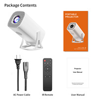 Mini-projecteur portable LCD S40, Android 14 intelligent, interface utilisateur neutre, compatible 4K, 180 lumens, home cinéma, Wi-Fi double bande