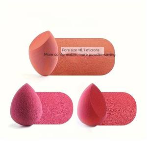 Esponja de Maquillaje Cosmética de <span class=keywords><strong>Terciopelo</strong></span>, Forma de Huevo, Súper Suave, 40x30mm, para Base de Maquillaje, Marca Privada, Superventas 2024 - Product Image 2