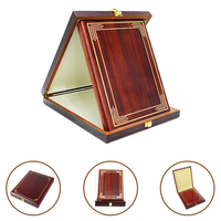 Plaque commémorative en bois d'art populaire personnalisée de haute qualité, médaille en métal, cadeau d'entreprise, décoration intérieure avec boîte