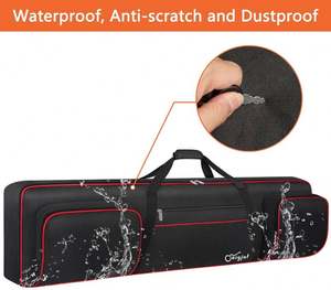 Estuche para Teclado de 61 Teclas de Muestra Gratuita, Bolsa de Transporte para Teclado de Piano Acolchada y Resistente de 10 mm con Correas de Mochila Ajustables - Product Image 4
