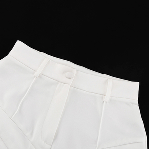 Nuovi <span class=keywords><strong>Pantaloni</strong></span> <span class=keywords><strong>Bianchi</strong></span> da Ufficio per Donna 2025, Design Elegante con Ritagli, <span class=keywords><strong>Moda</strong></span> Chic, Vita Alta, <span class=keywords><strong>Pantaloni</strong></span> Lunghi per Signore - Product Image 5