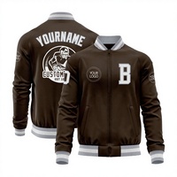 Nouvelle conception – Blouson universitaire vintage personnalisé en polaire avec fermeture éclair, imperméable et coupe-vent, à capuche, pour homme et femme, idéal pour l'hiver