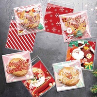 Kerstdecoratie Bakken Voedsel Fruit Verpakkingen Kleefzakken Kerstcadeauverpakkingen Zelfklevende verzegelzakken