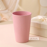 Vaso de Plástico para Beber de 401-500 ml, Taza Nórdica de PP con Diseño Moteado, Taza de Café Reutilizable al por Mayor