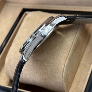 Wholesale Men's Business Waterproof <b>Watch</b> <b>Black</b> Leather Strap 10mm Ultra Thin Dial Dress Quartz <b>Watch</b> with Calendar Function - Product Image 5