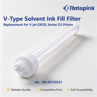 Filtre de remplissage d'encre à solvant de type V Ratopink VB-SP370551, remplacement pour imprimante CIJ série V-jet EXCEL