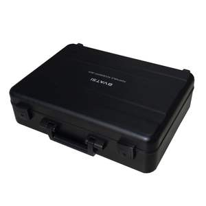 Valigetta in alluminio per scatola di strumenti in metallo attrezzatura medica famiglia cassa piccola borsa per Notebook con spugna rimovibile nera - Product Image 3