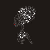 T-shirts Bling Design Noir Filles Rock Strass Transferts Grossiste