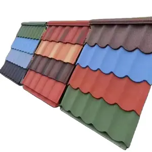 Best Price Heat Resistant Easy Installation Galvalume Steel Roof Sheets Color Stone Coated Metal Roof Tiles