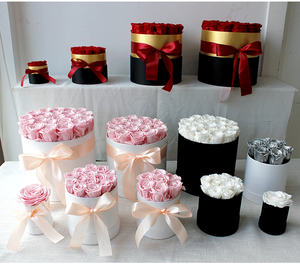 Vente chaude Rose Bleu Rouge Roses Conservées Arrangement Longue Durée Décoratif Fleurs Éternelles Cadeau Parfait pour Votre Bien-Aimé - Product Image 6