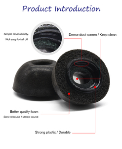 Embouts en mousse à mémoire de forme anti-bruit pour <span class=keywords><strong>Apple</strong></span> AirPods <span class=keywords><strong>Pro</strong></span> 2 avec filtre à air et protection anti-poussière - Product Image 3