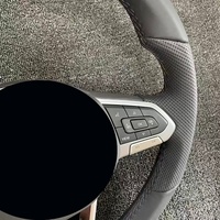 Leder-Lenkrad für VW MK6/7/8 Touareg GTI Golf 7 8 8.5 Passat Polo Jetta CC Scirocco Amarok Manuelle Modelle mit ACC-Funktion