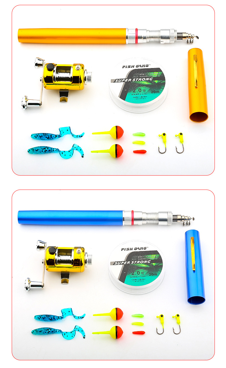 Portable Pocket Telescopic Mini Fishing Pole Pen Shape Folded Fishing Rod Hard Portable Durable Winter Ice Fishing Rod Lake Rod Portable Pocket Telescopic Mini Fishing Pole Pen Shape Folded Fishing Rod Hard Portable Durable Winter Ice Fishing Rod Lake Rod